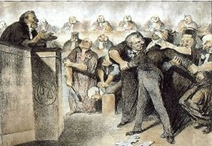 Karikatur der Freiheit